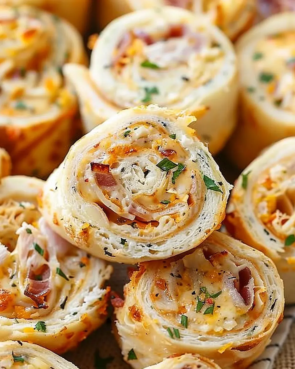 Crack Chicken Pinwheels: Indulgent Turkey Bacon &amp; Chicken Ham Treats