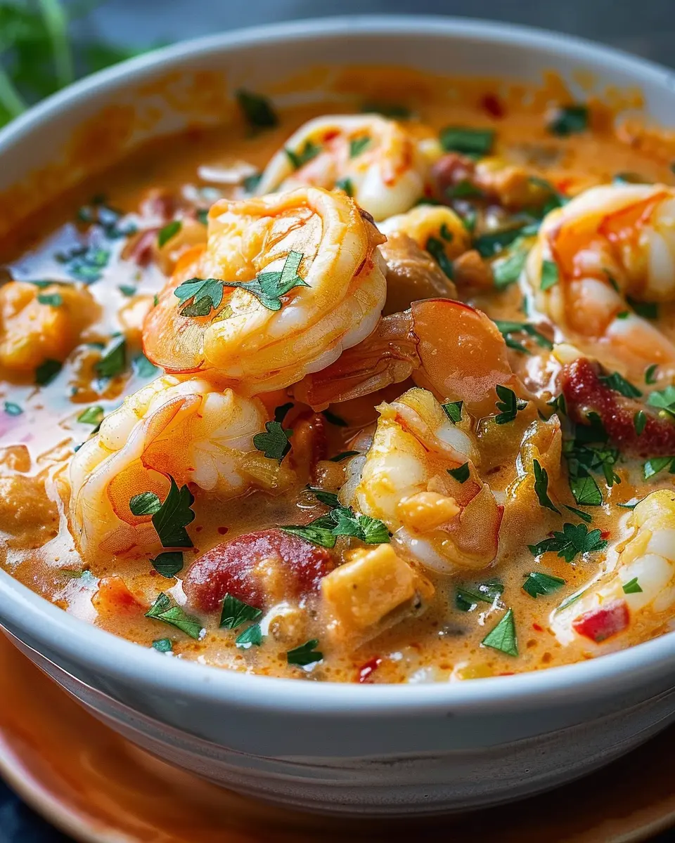 Creamy Seafood and Shrimp Chili: A Cozy Indulgence at Home