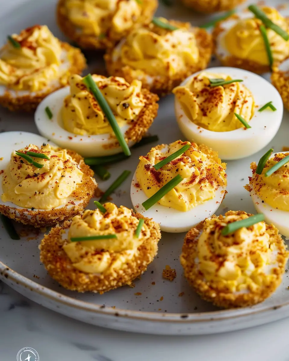 Air Fryer Deviled Eggs: Easy Turkey Bacon &amp; Chicken Ham Twist