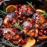 Skillet Cranberry Orange Chicken Recipe