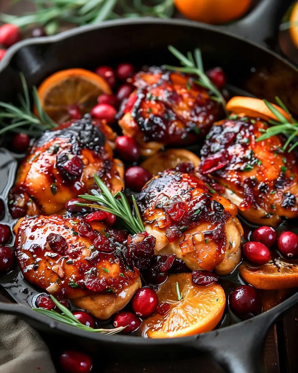 Skillet Cranberry Orange Chicken Recipe: A Juicy Delight at Home