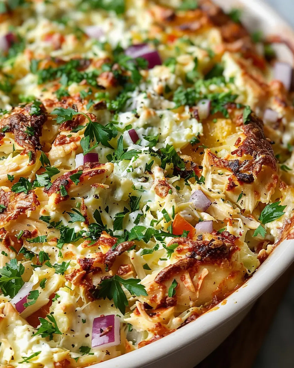 Dump-and-Bake Chicken Tzatziki Casserole: Easy Weeknight Delight