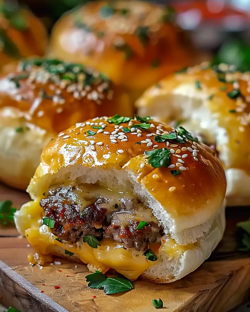 Garlic Parmesan Cheeseburger Bombs Recipe: Easy and Indulgent Delight