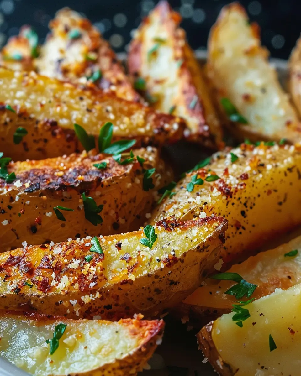 Baked Garlic Parmesan Potato Wedges: The Best Easy Side Dish