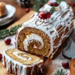 Quick Ginger Bread Yule Log Cake