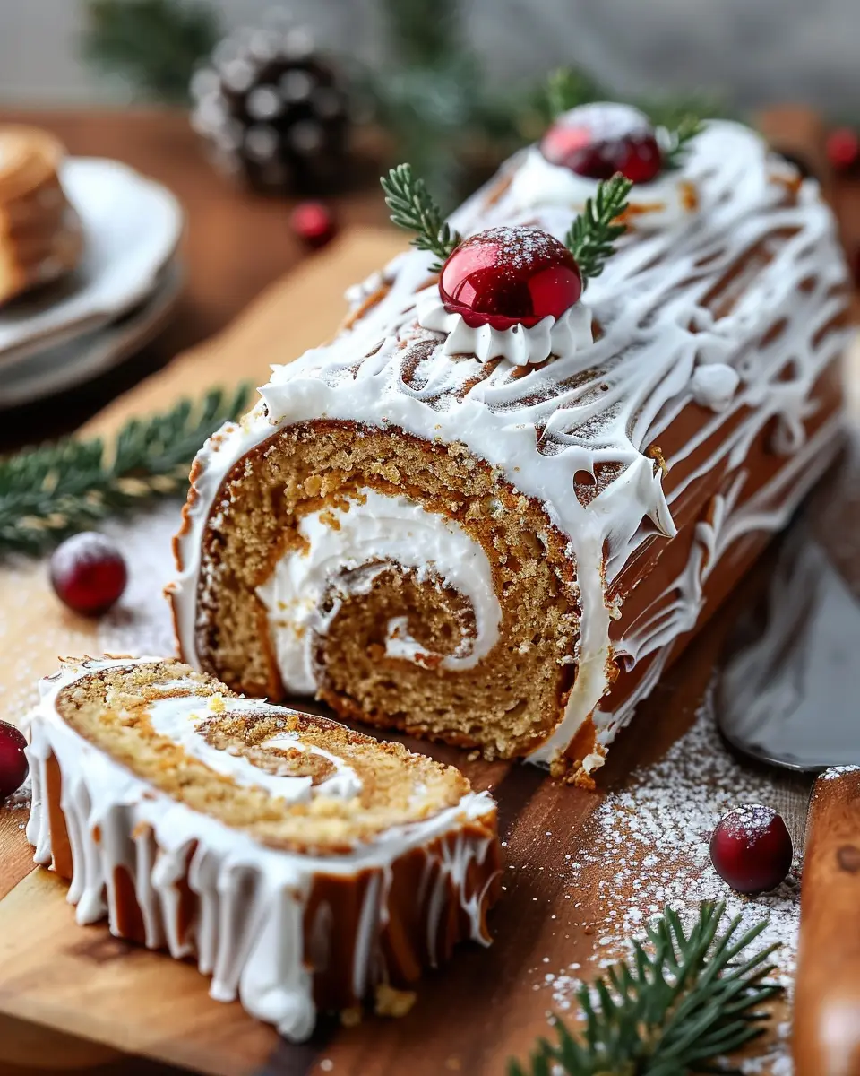 Quick Ginger Bread Yule Log Cake: An Easy Holiday Indulgence