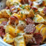Cheesy Ranch Potatoes and Smoked Sausage