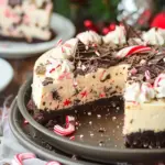 Festive Peppermint Bark Cheesecake