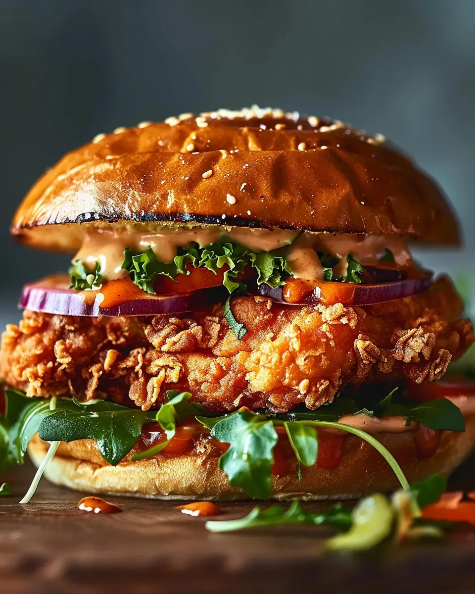 Thai Fried Chicken Sandwich: A Juicy Twist on Comfort Food