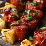 Glazed Kielbasa Pineapple Bites