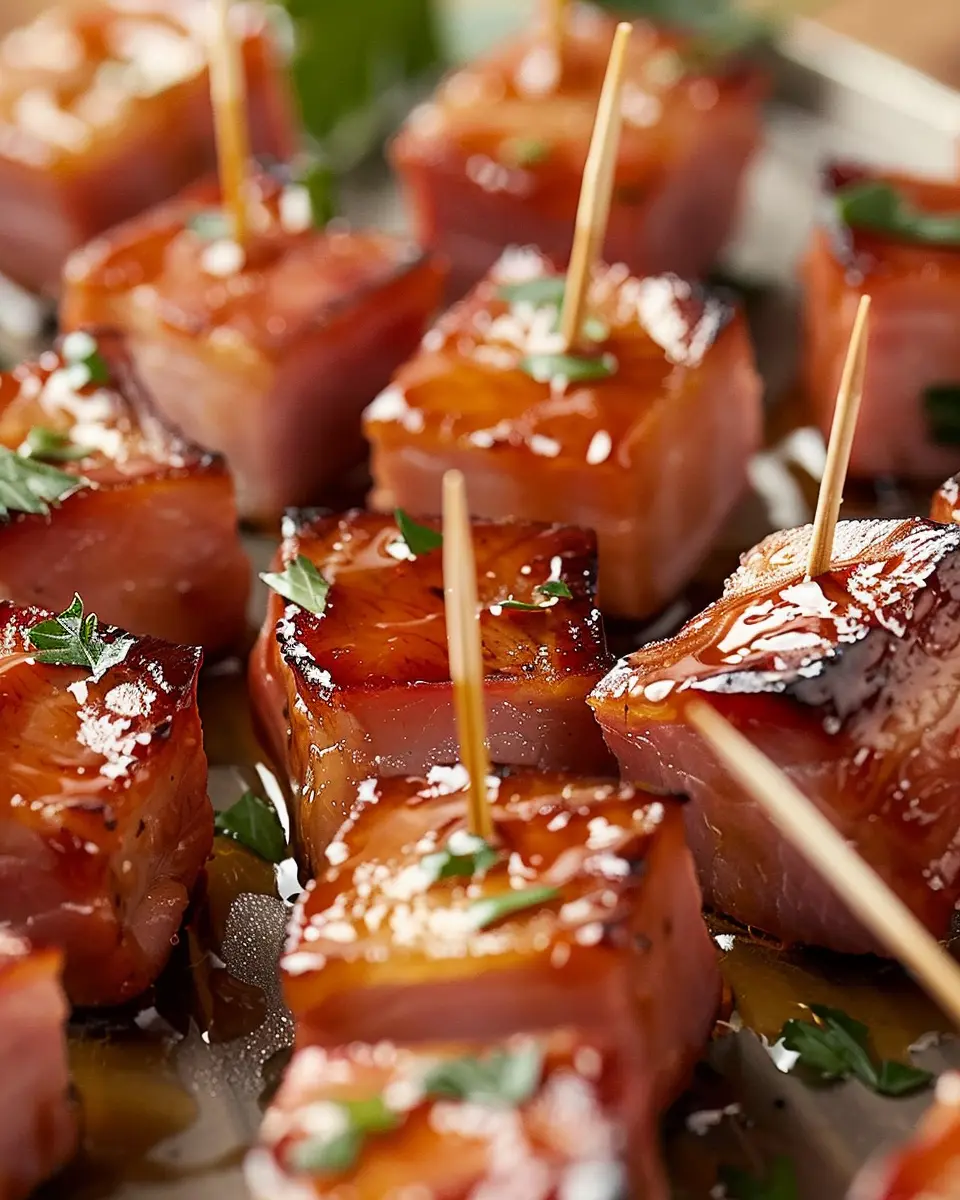 Honey Glazed Ham Bites Recipe: Easy Sweet &amp; Savory Delight