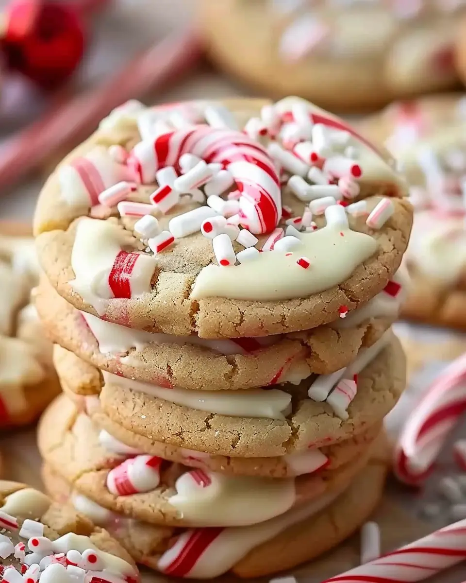 White Chocolate Candy Cane Cookies: The Best Holiday Treat