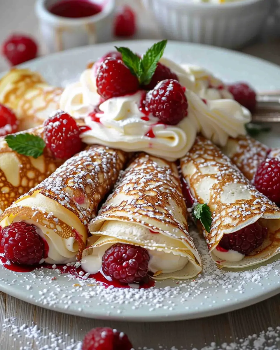 Raspberry Vanilla Cream Crepes: Easy Indulgence for Any Day
