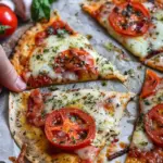 Easy 5 Minute Air Fryer Tortilla Pizza