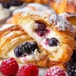 Berries and Cream Filled Croissants