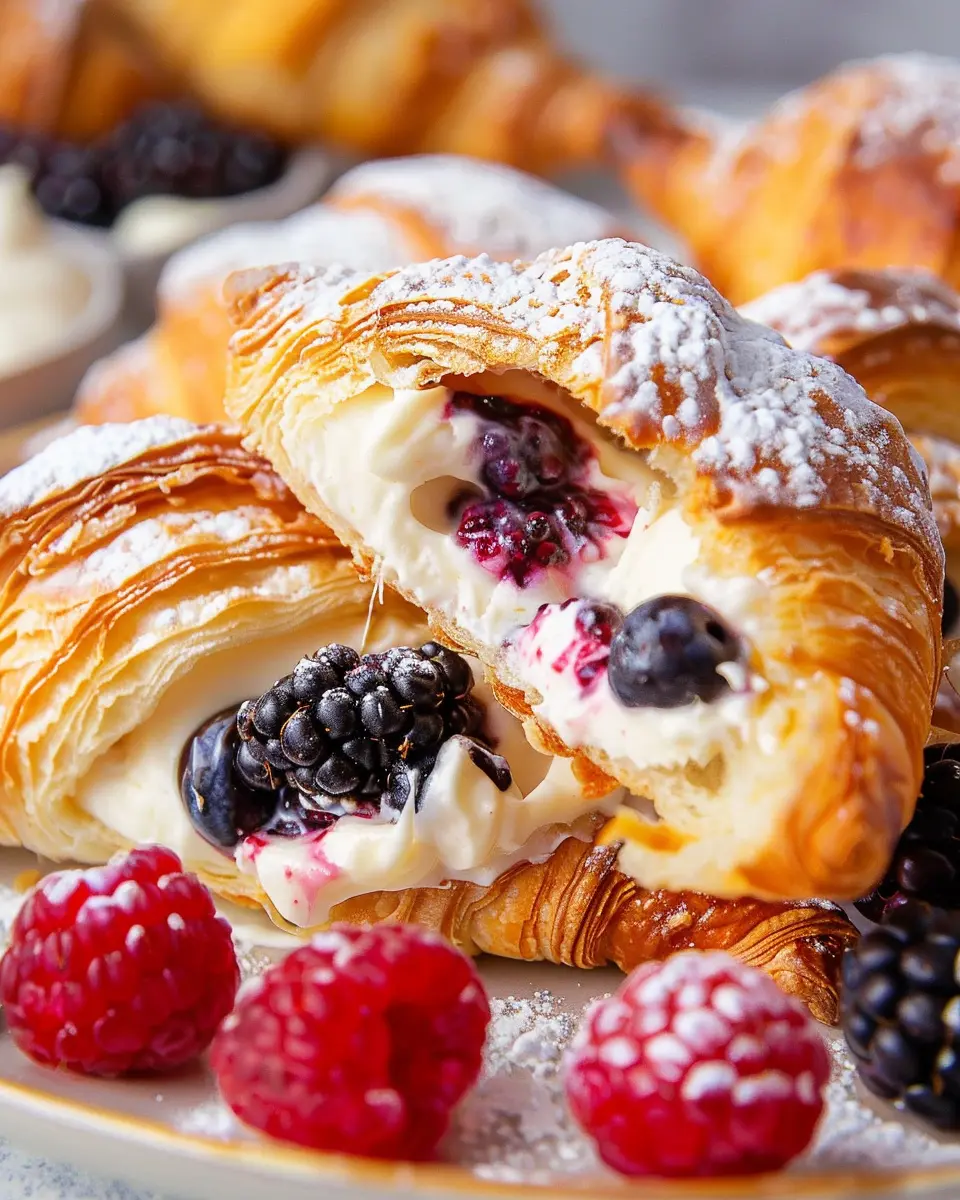 Berries and Cream Filled Croissants: A Deliciously Easy Treat
