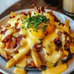 Breakfast Poutine with Hollandaise Sauce