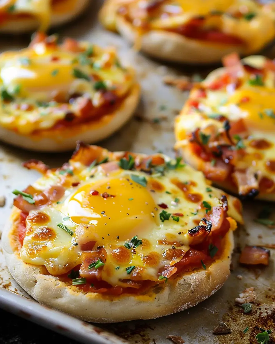 English Muffin Breakfast Pizzas: Easy, Delicious with Turkey Bacon