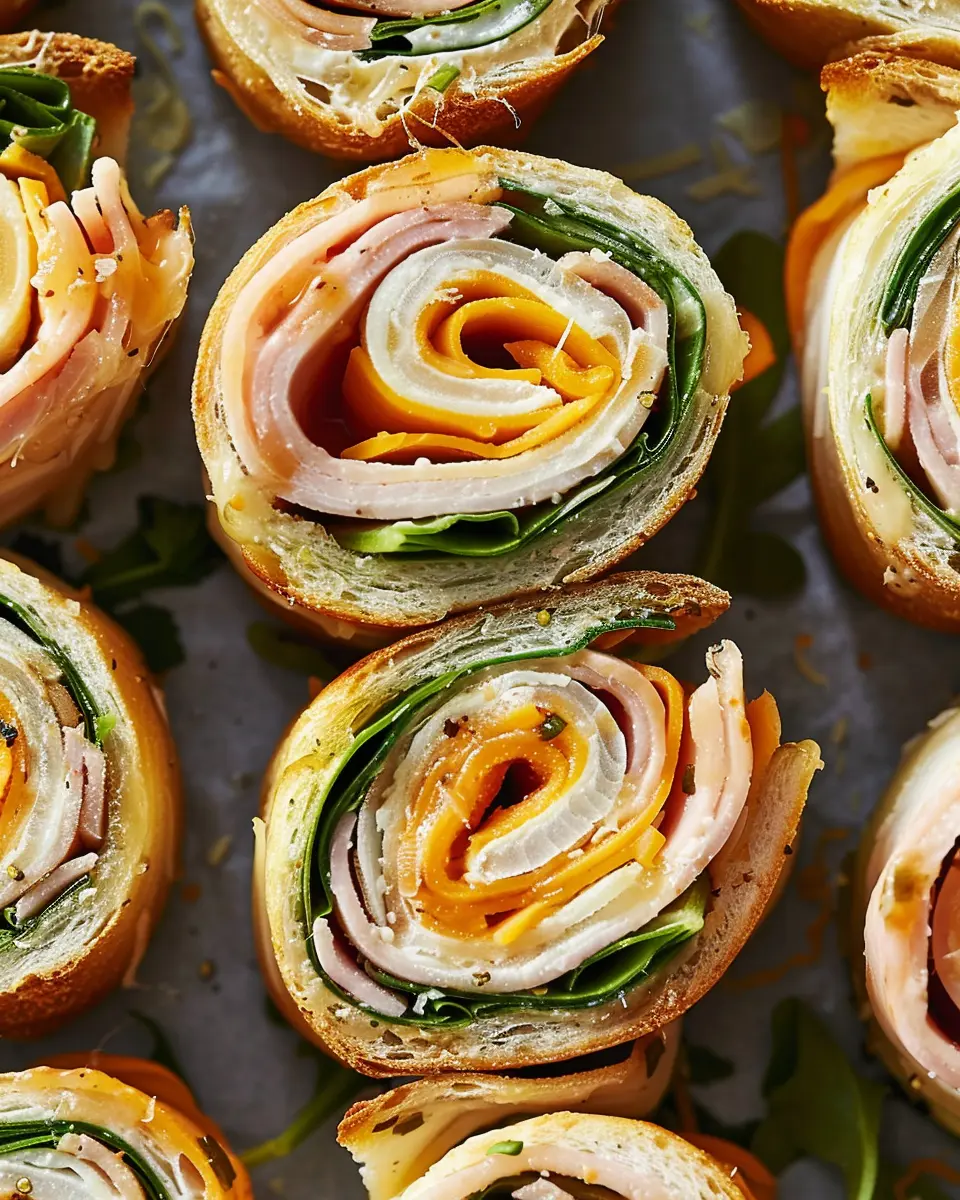 Pinwheel Sandwiches: Easy Turkey Bacon and Chicken Ham Treats