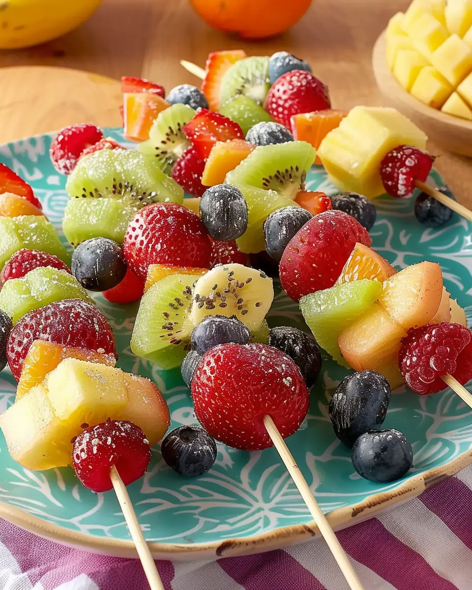 Rainbow Fruit Breakfast Skewers: A Fun and Easy Morning Treat
