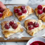 Easy Raspberry Danish with Puff Pastry