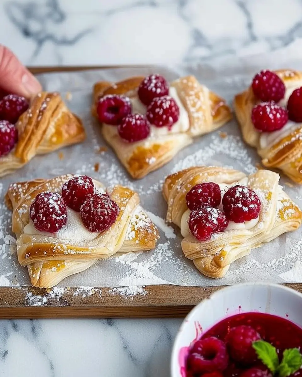 Easy Raspberry Danish with Puff Pastry for a Delightful Breakfast