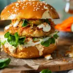Air Fryer Beyond Chicken-Style Caesar Burger
