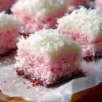 Pink Coconut Snowball Cake Bars