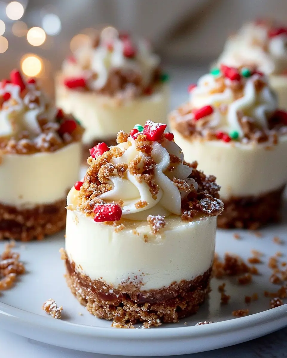 No-Bake Christmas Mini Cheesecakes: The Best Festive Treats