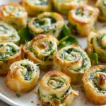 Spinach Dip in Bite-Sized Pinwheels