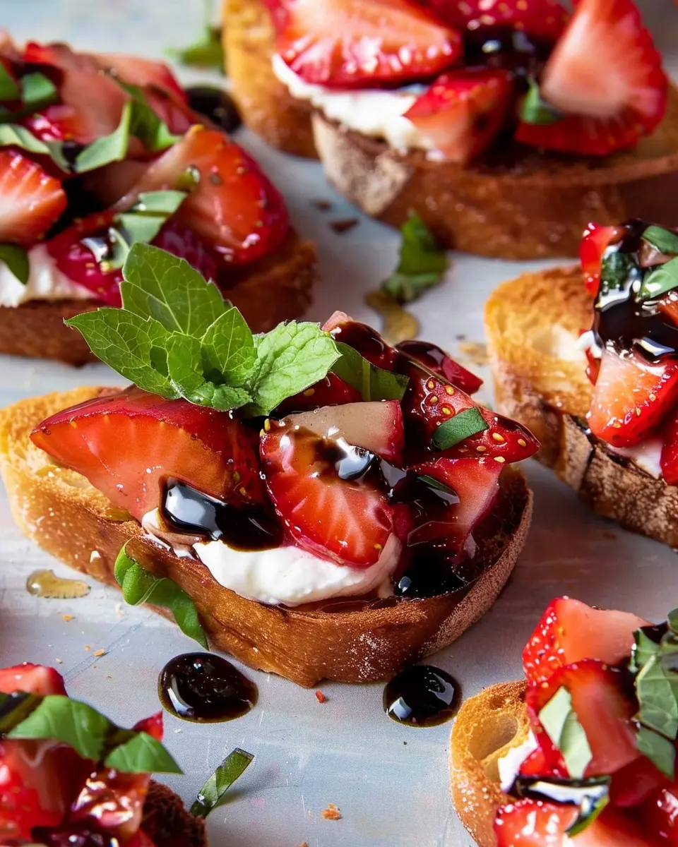 Strawberry Balsamic Bruschetta: Easy and Delicious Summer Appetizer